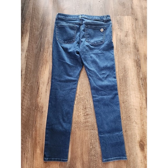Michael Kors Womens Adult Skinny Jeans Size 8 Navy Blue - Picture 5 of 8
